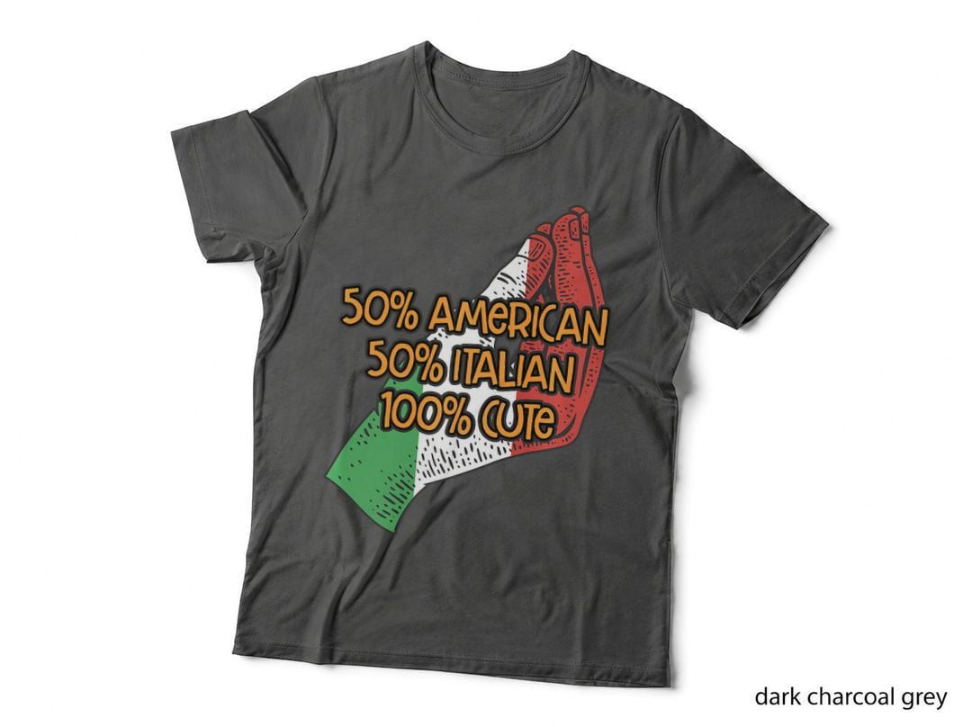 American Italian Cute Funny Nationality Humor Heritage Italy T-Shirt