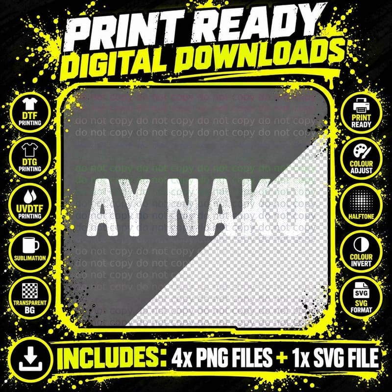 Ay Nako Filipino Tagalog Expression Saying Meme T-Shirt Png SVG Digital Bundle