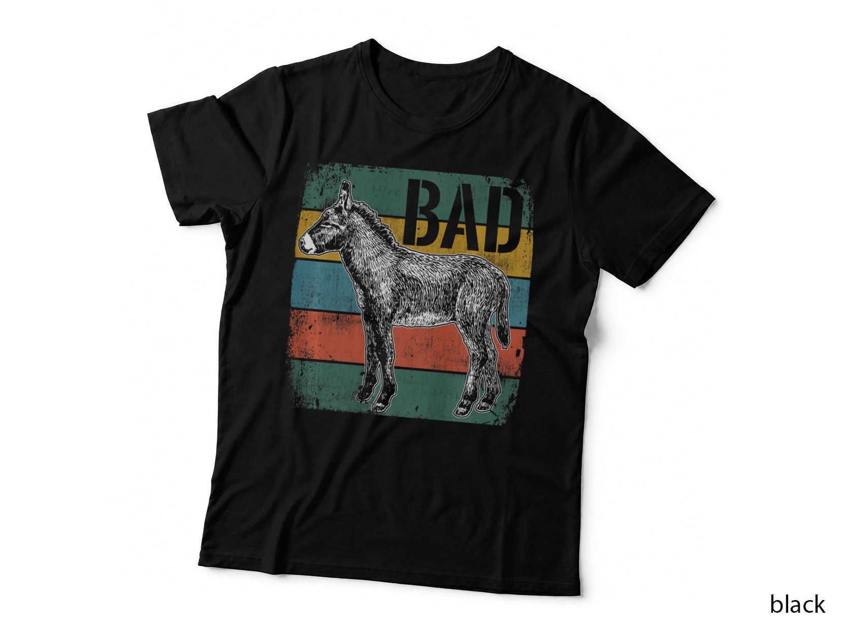 Bad Ass Badass, Donkey Cool Cute Donkeys Meme, Funny Meme T-Shirt
