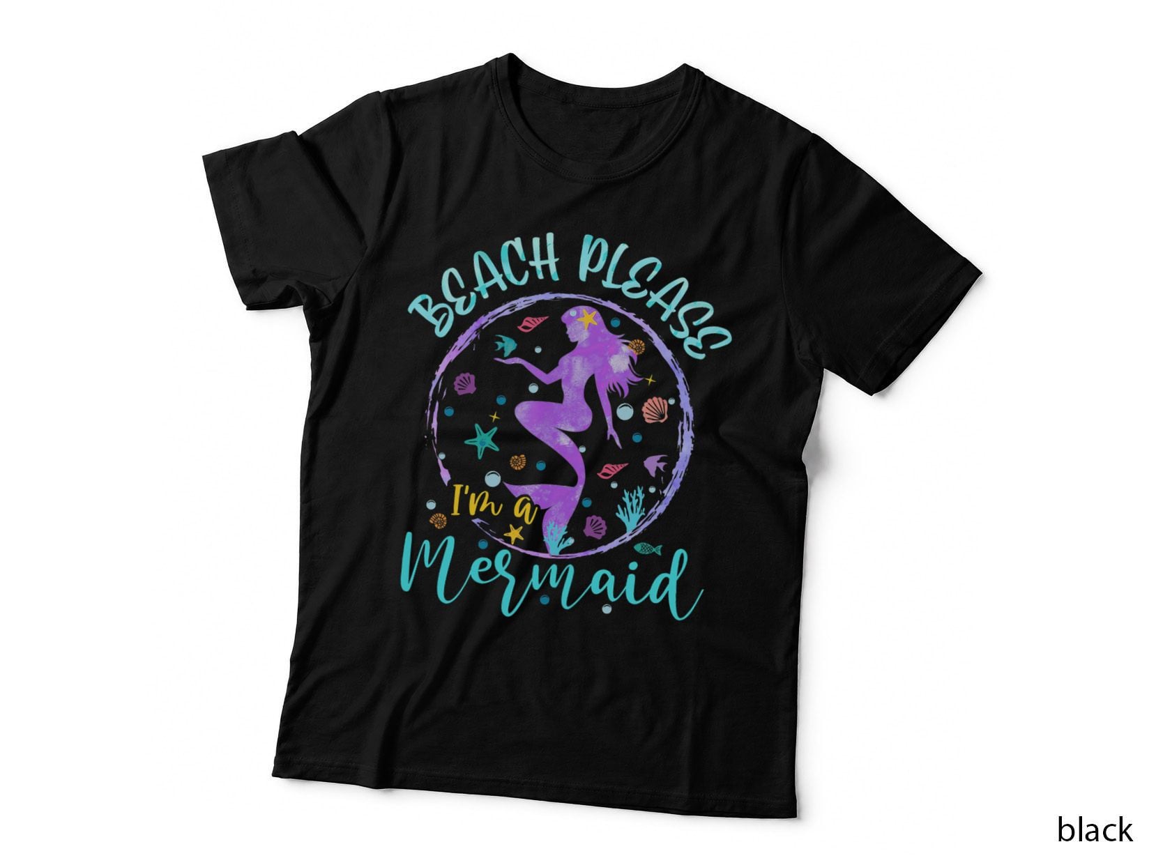 Beach Lover I'm a Mermaid Costume Funny Summer Party Squad T-Shirt