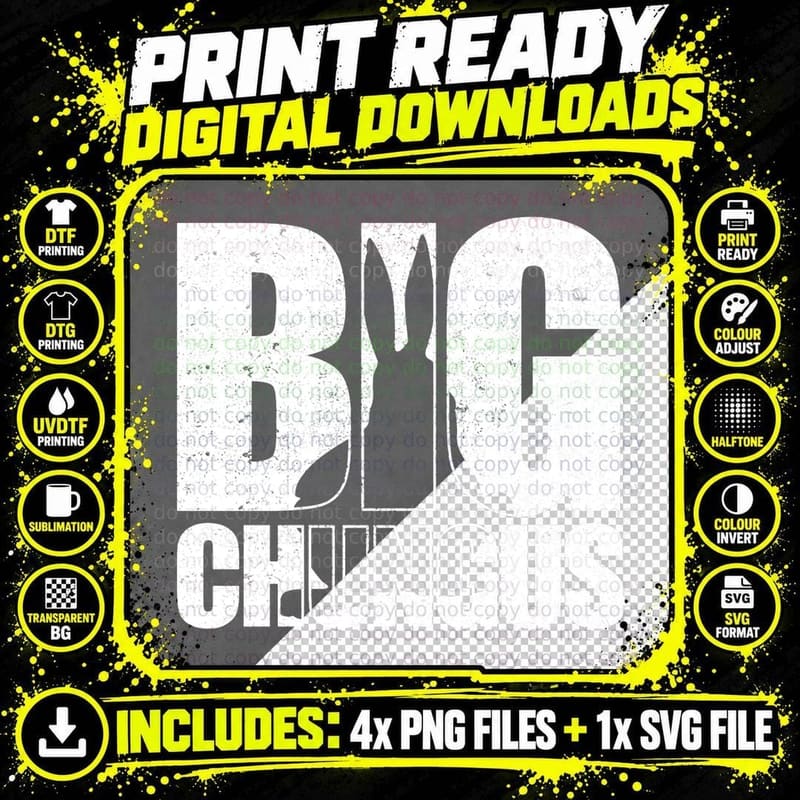 Big Chungus Meme Retro Vintage Distressed Video Game Png SVG Digital Bundle