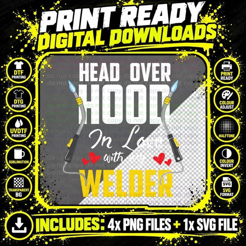 Cute Welders Wife Meme Quote Gift - Welder Girlfriend & Png SVG Digital Bundle