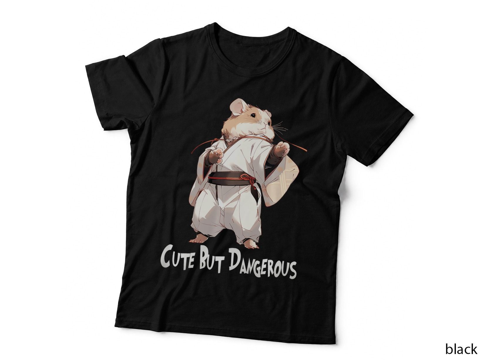 Cute but Dangerous, Funny Hamster Karate, Hamster Lover T-Shirt