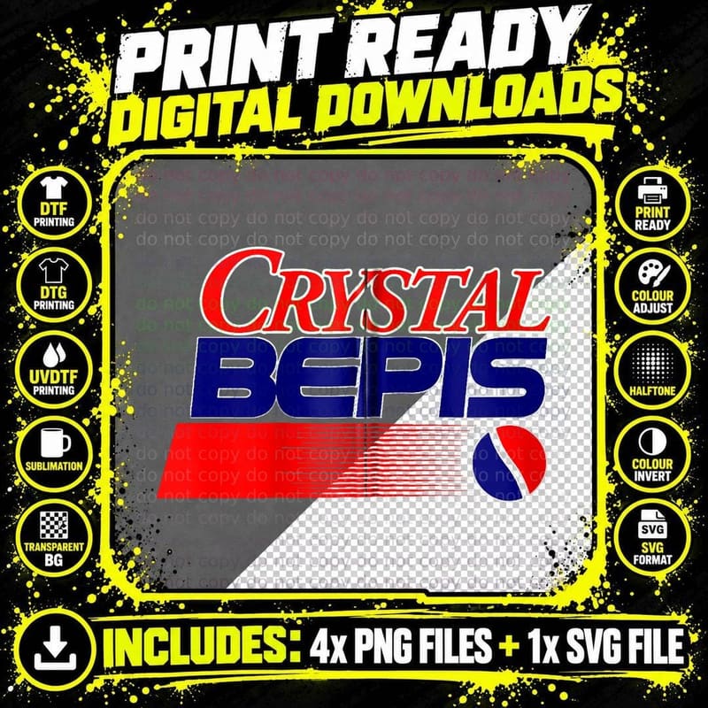 Dank Internet Meme Crystal BEPIS Funny Parody Memes Zip Png SVG Digital Bundle