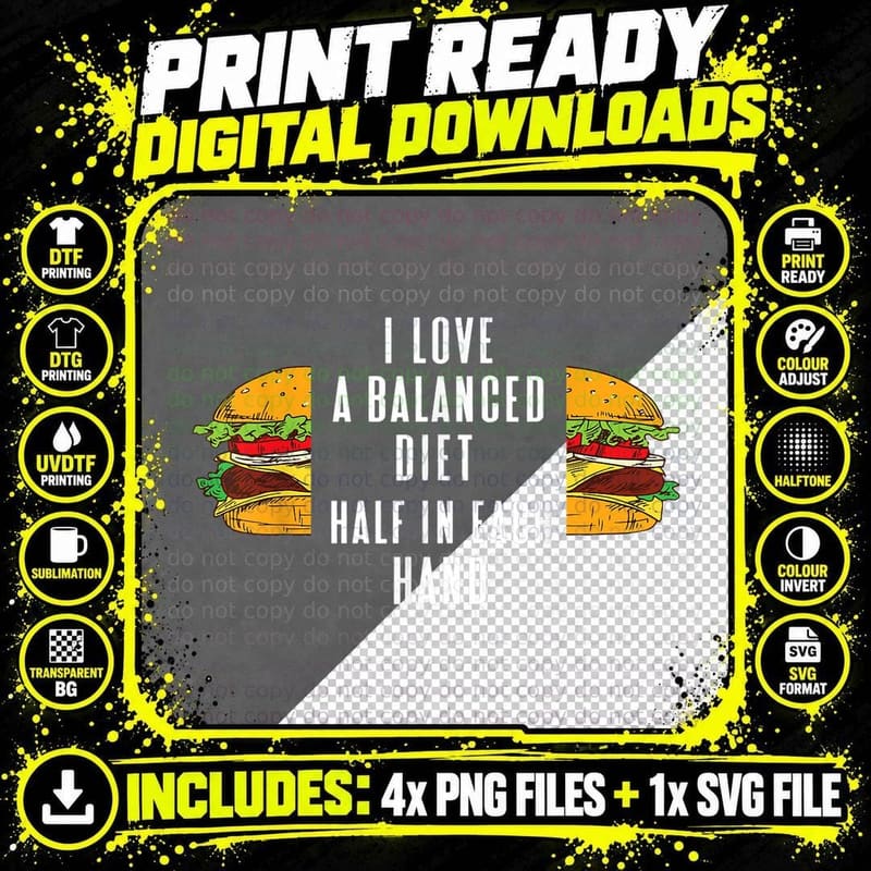 Funny Diet Funny Keto Funny Low Carb Diet Funny Food Png SVG Digital Bundle