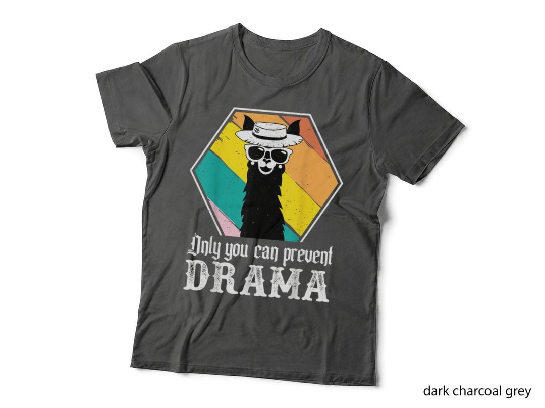 Funny Drama Llama Only You Can Prevent Drama Vintage Llama T-Shirt