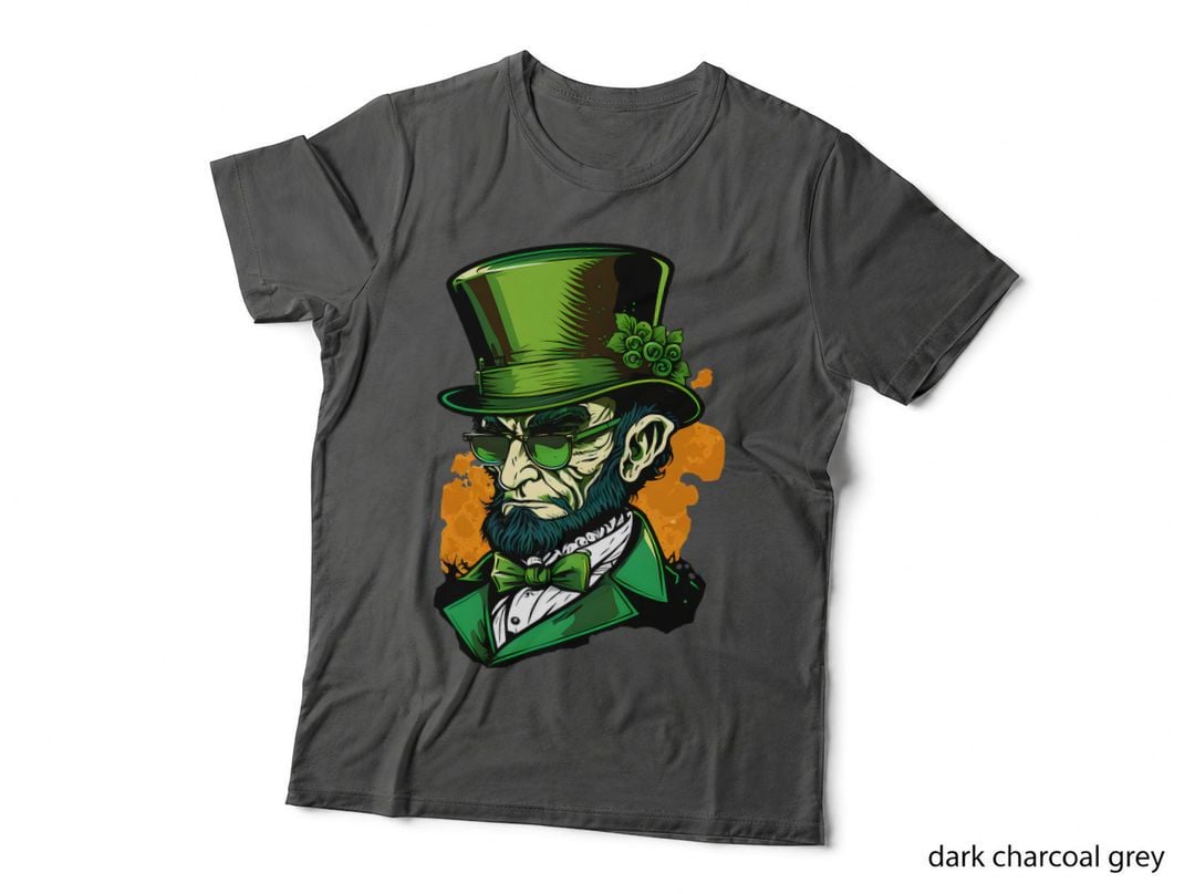 Funny Merry 4th St Patrick's Day Abraham Lincoln Leprechaun T-Shirt