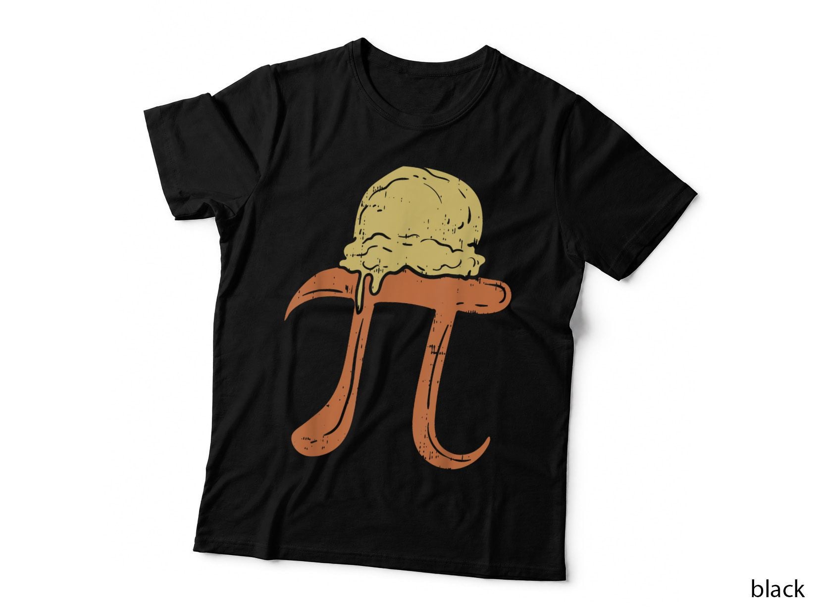 Funny Pi a La Mode Shirt Pie Ice Cream Math Day Foodie T-Shirt