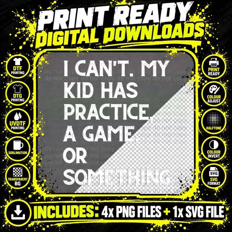 Funny Sports Parent Funny Gift, Funny Meme T-Shirt Png SVG Digital Bundle