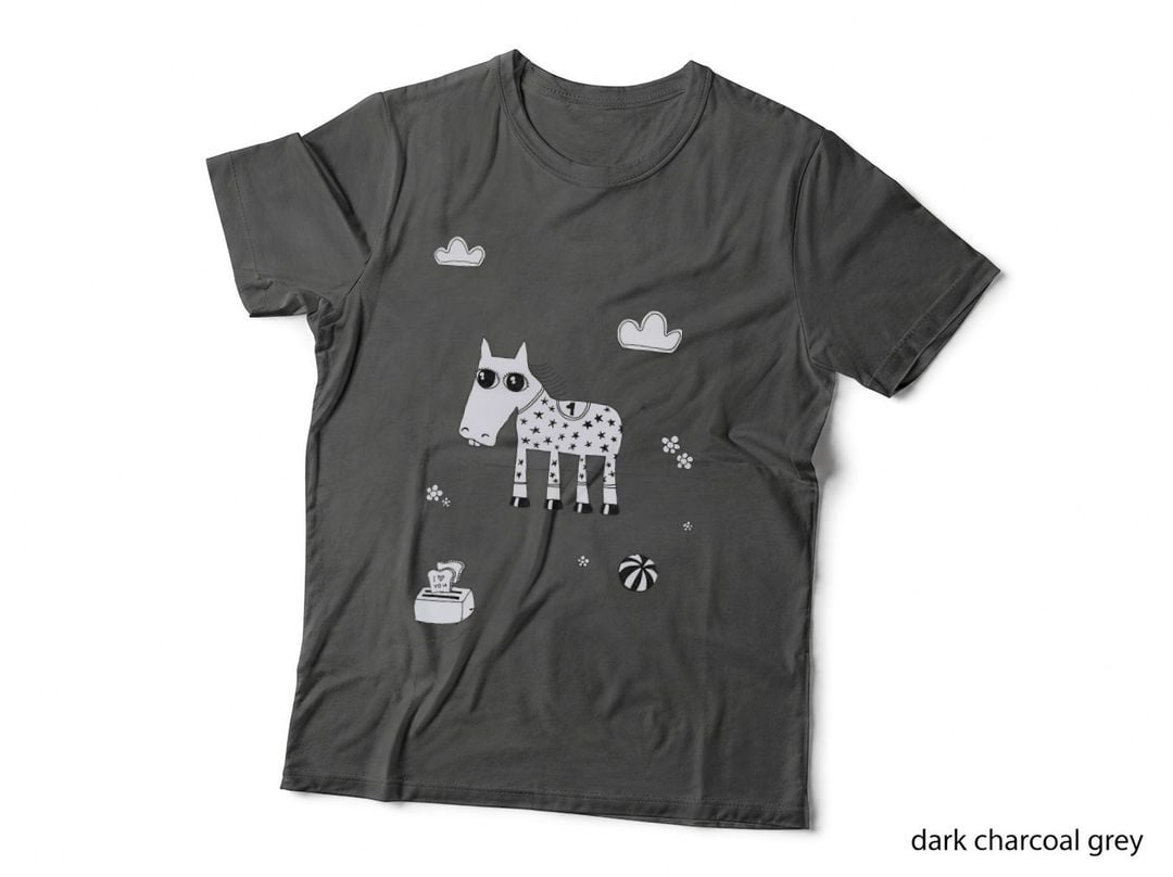 Färt Horses Humour Drawing Funny Fun T-Shirt