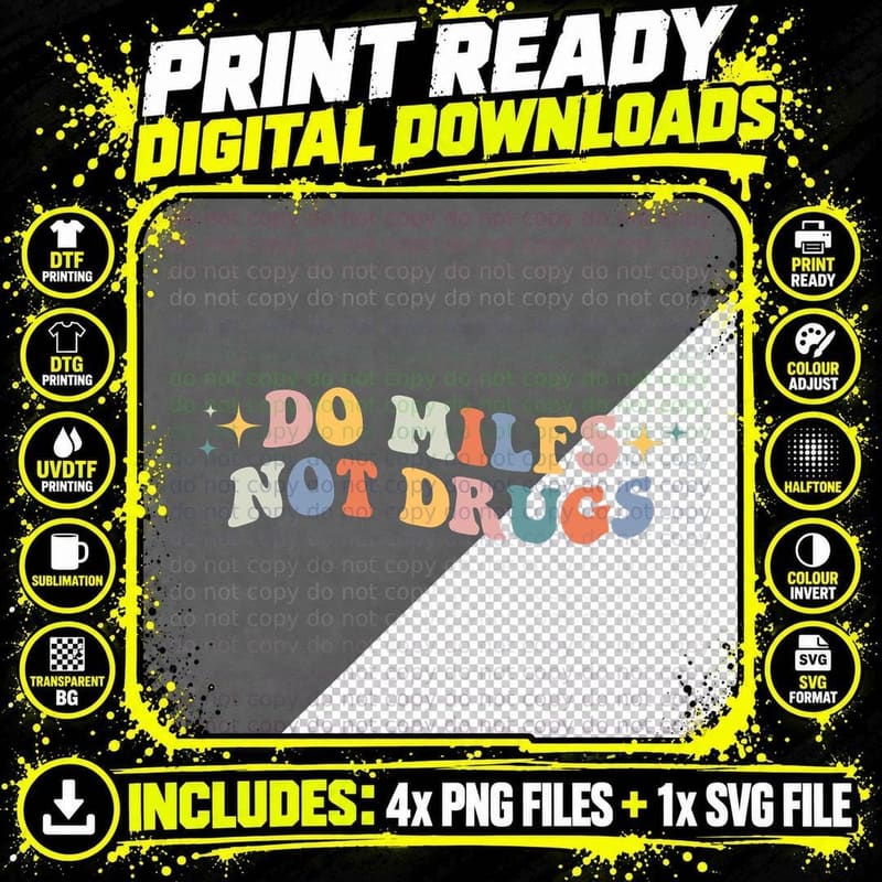 Groovy Style Do Milfs Not Drugs Funny Joke Pullover Png SVG Digital Bundle