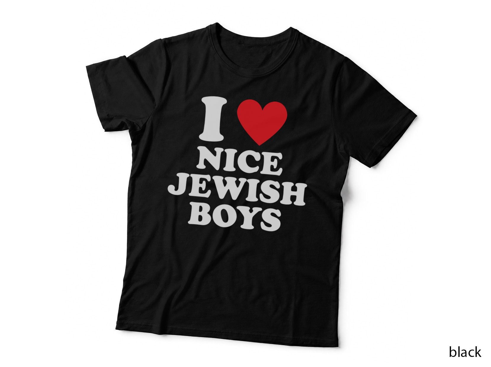 I Love Nice Jewish Boys Funny Hanukkah Present I Heart Pullover Hoodie T-Shirt