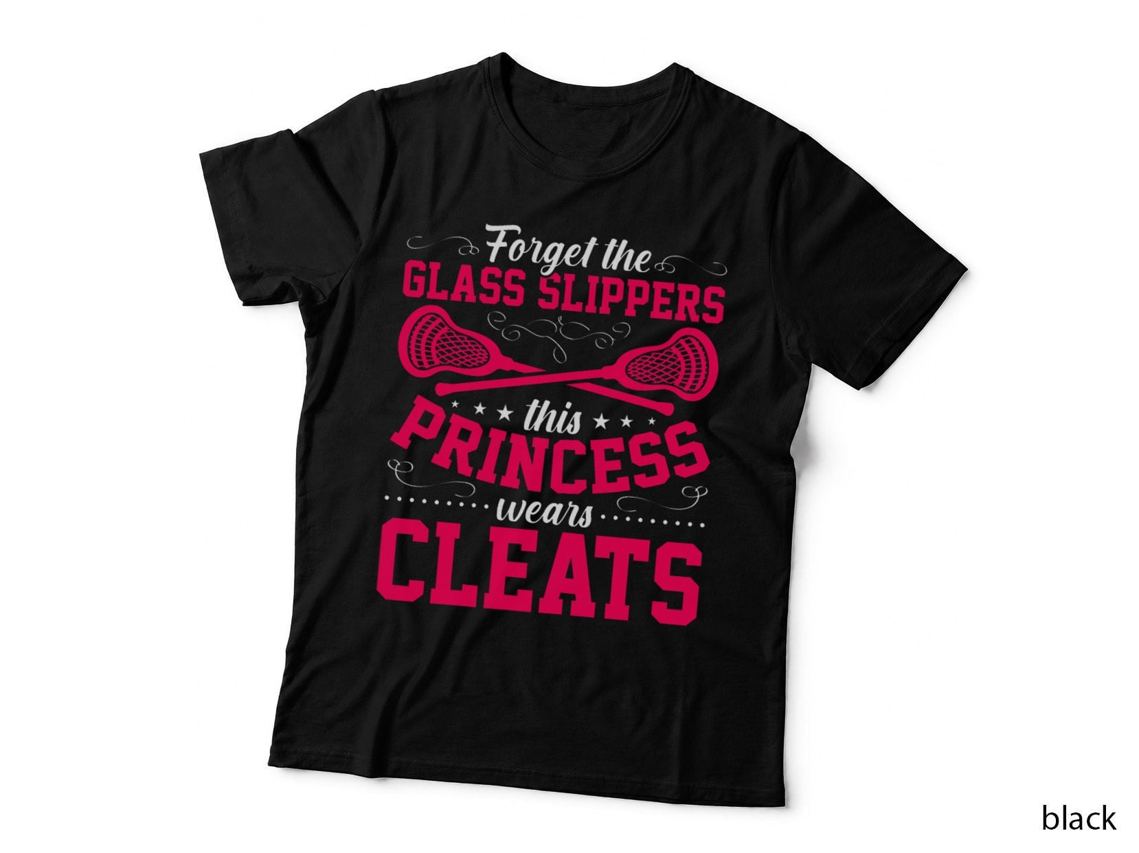 Lacrosse Player Funny LAX Sport This Princess Wears Cleats T-Shirt