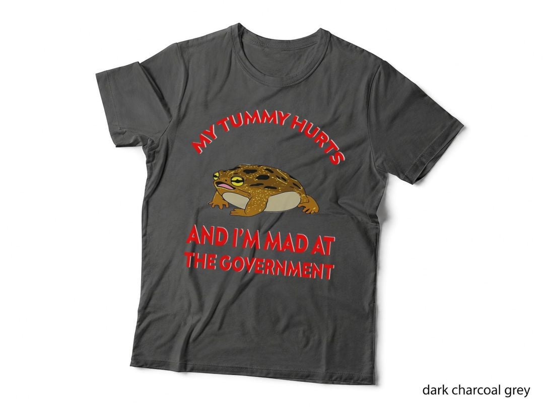 My Tummy Hurts, And I'm MAD at the Government Meme T-Shirt