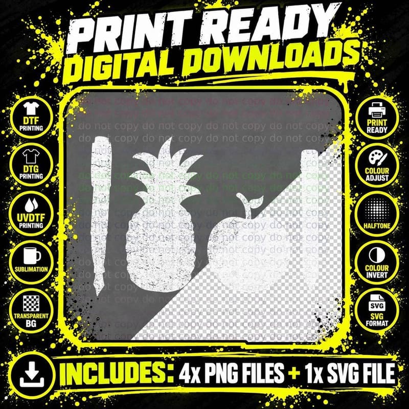 Pen Pineapple Apple Pen Funny Song Lover T-Shirt Png SVG Digital Bundle