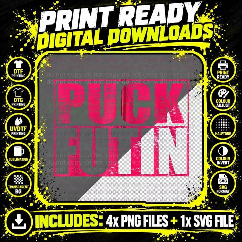Puck Futin Meme I Stand with Ukraine Ukrainian Support Png SVG Digital Bundle