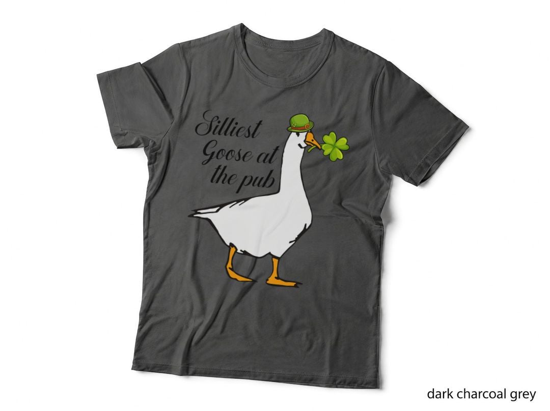 Silliest Goose at Pub St Patricks Day Goose Meme T-Shirt