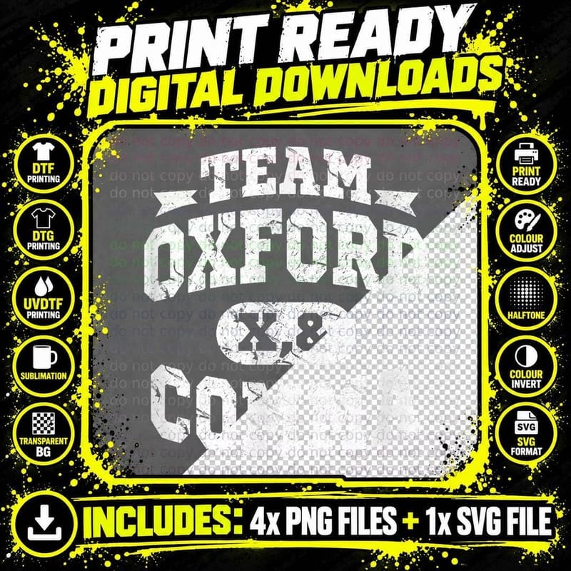 Team Oxford Comma - Funny Grammar Book Lovers T-Shirt Png SVG Digital Bundle
