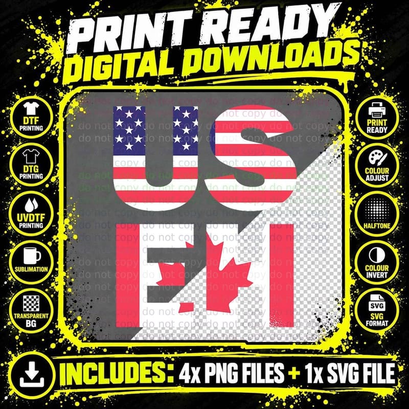 US EH American Canadian Funny Meme Quote T-Shirt Png SVG Digital Bundle