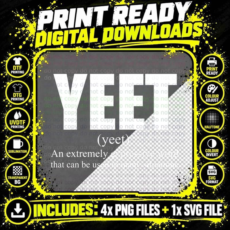 Yeet Definition Hoodie Funny Dank Meme Pullover Hoodie Png SVG Digital Bundle