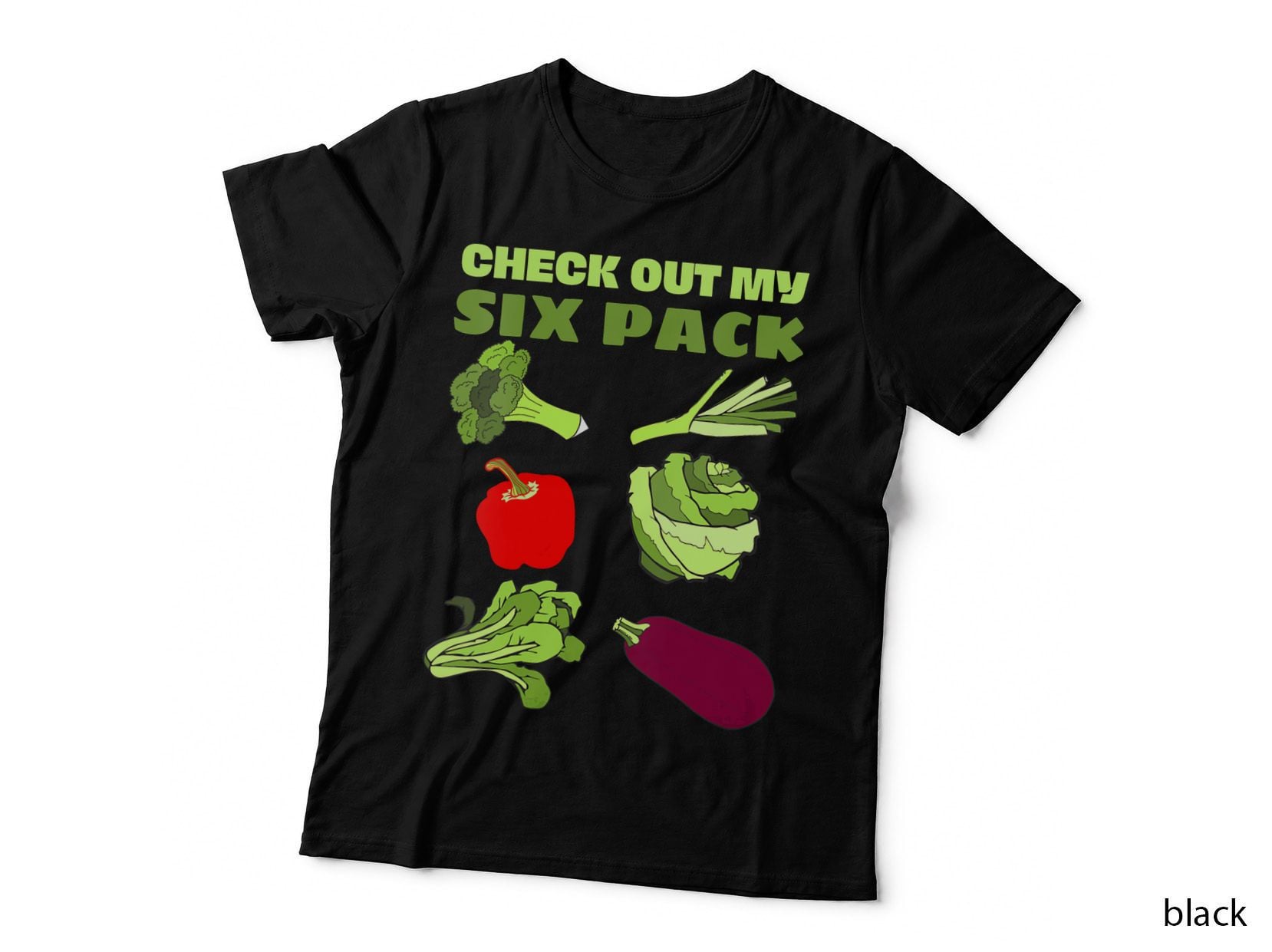 Check Out My Six Pack Funny Vegan Vegetarian Fans, Funny T-Shirt