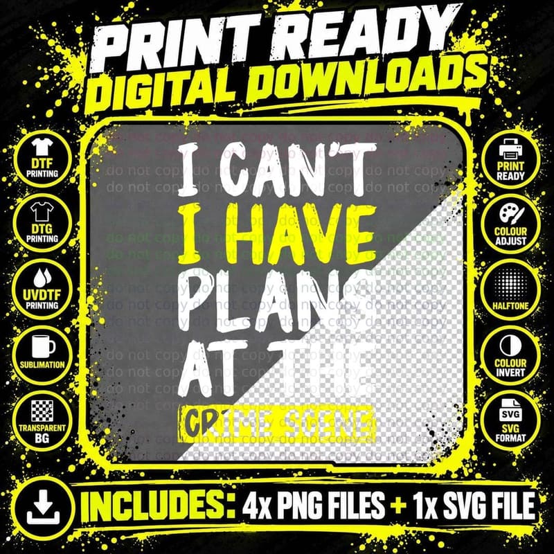Criminology Forensics Coroner and Funny Forensic Science Png SVG Digital Bundle