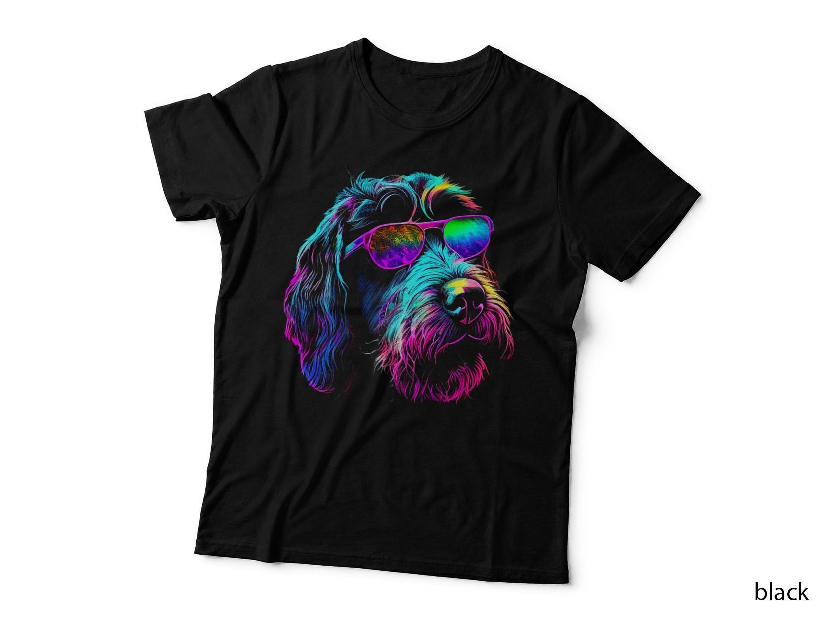Funny German Wirehaired Pointer Owner Vaporwave Notorious T-Shirt