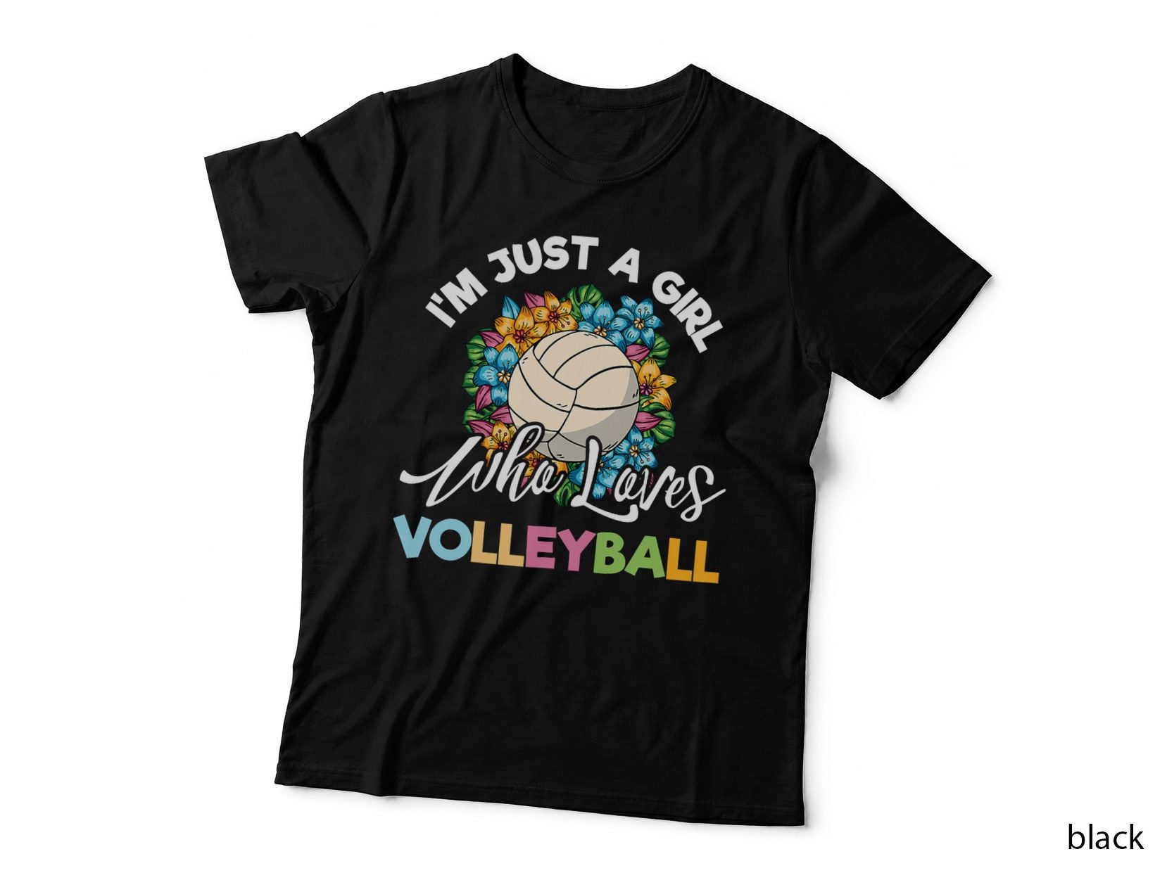Funny Just a Girl Who Loves Volleyball Gifts for Teen Girls T-Shirt