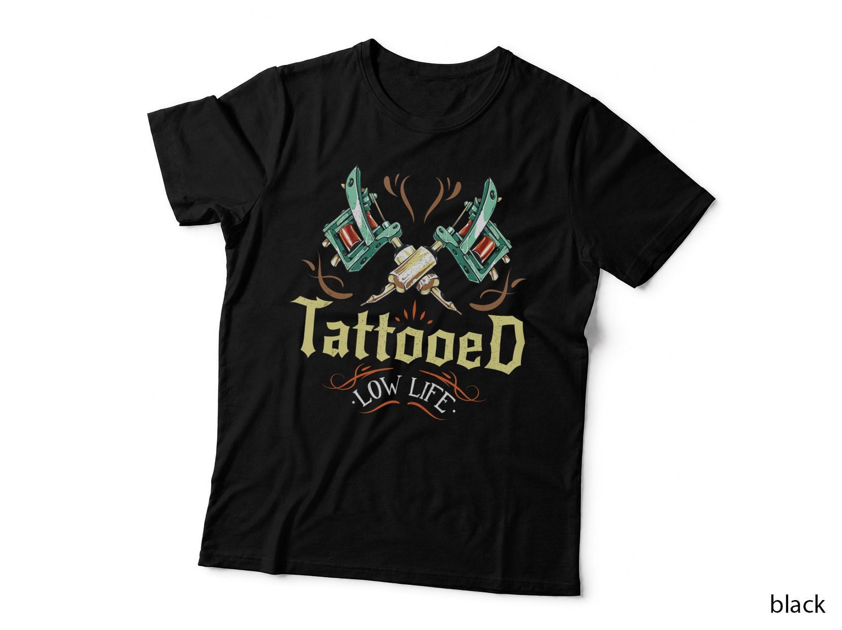 Funny Tattoo Shirts for Men Funny Tattoo S Tattooed Lowlife T-Shirt