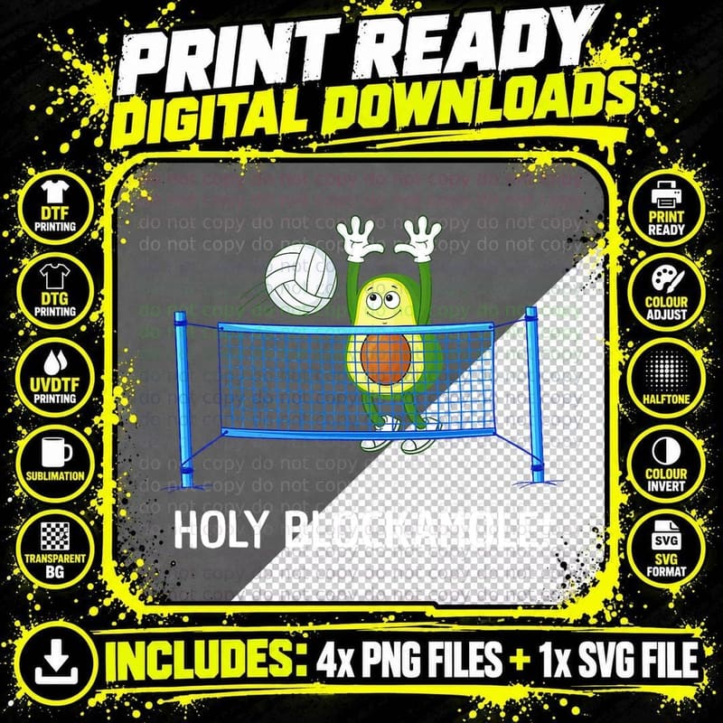 Funny Volleyball for Men Women Setter Libero Play Png SVG Digital Bundle