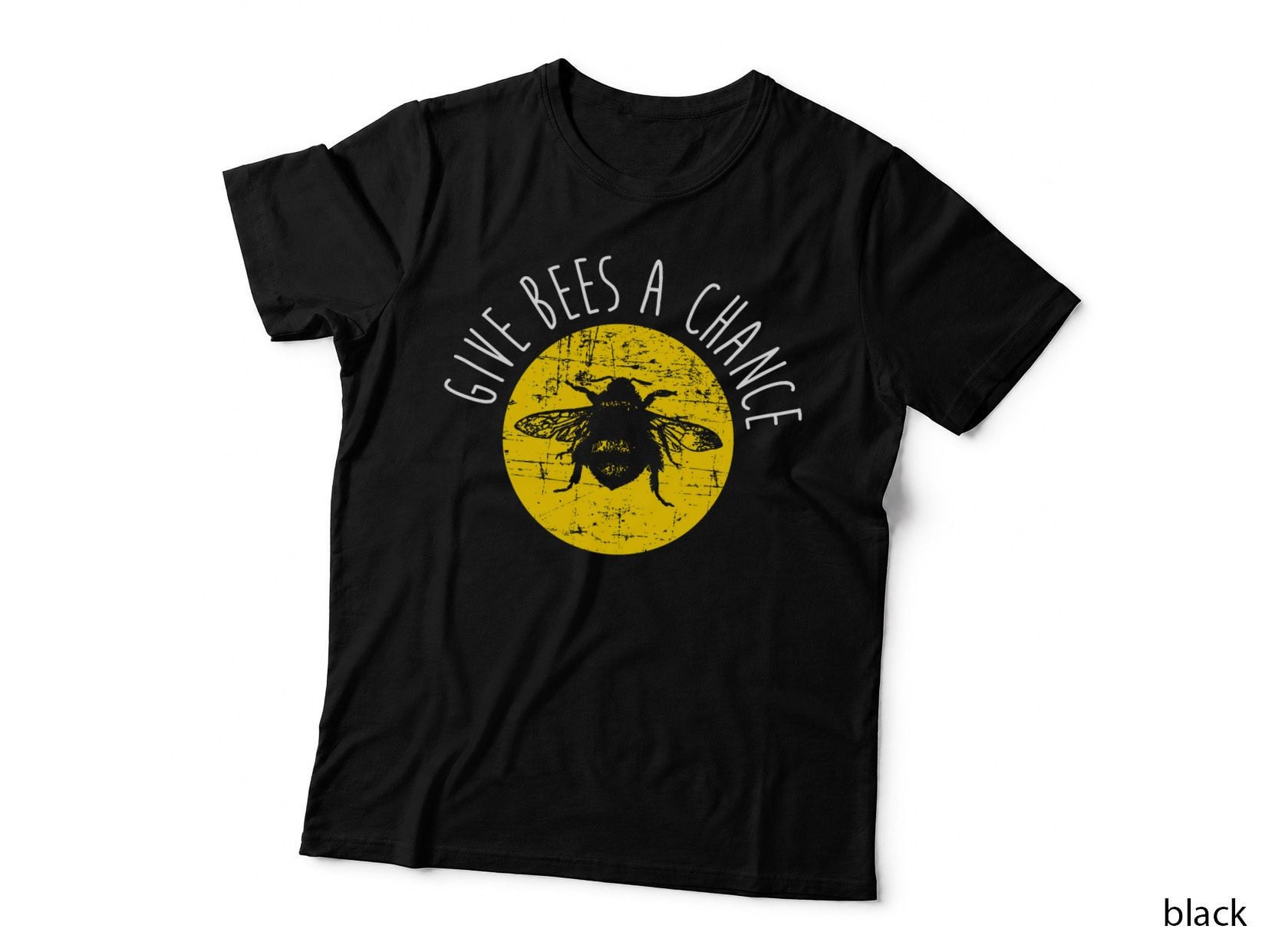 Give Bees a Chance, Funny Cute Vegan Bee Hobby Gift T-Shirt