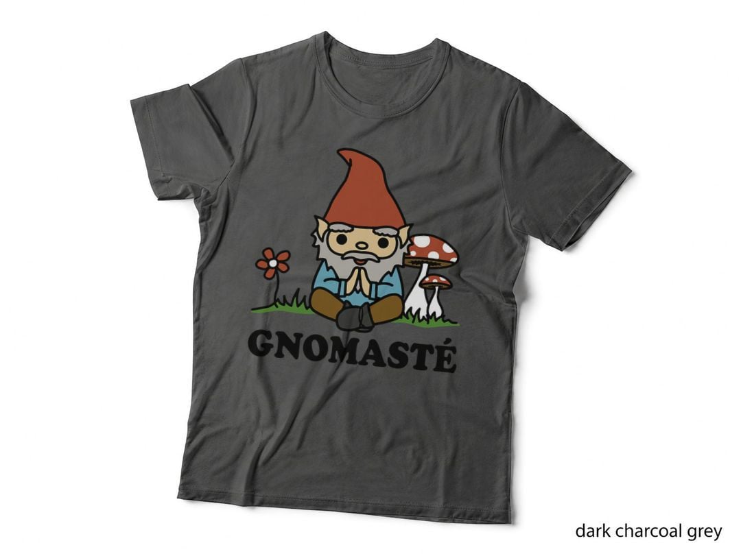 Gnomaste Cute Meditating Gnome Funny Yoga T-Shirt