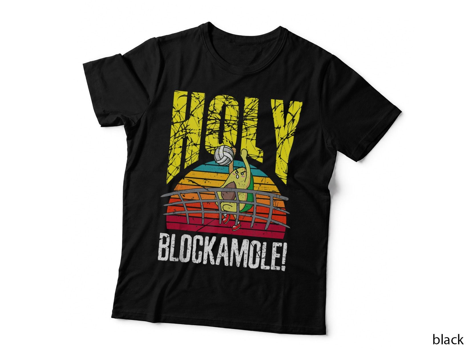 Holy Blockamole Funny Cute Volleyball Block Avocado Design, Funny T-Shirt