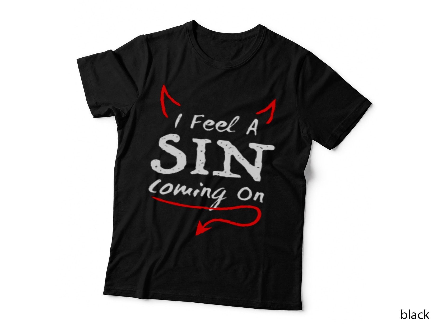 I Feel a Sin Coming on Funny Valentines Day Couples T-Shirt