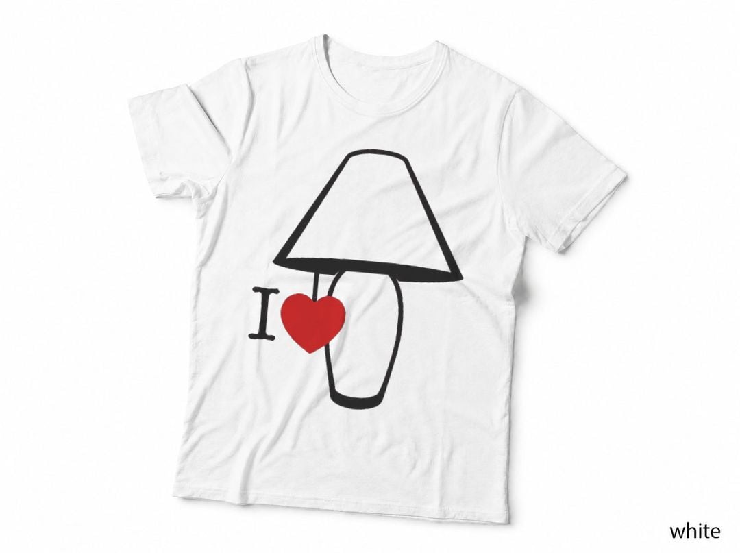 I Love Lamp Funny Novelty Funny Gifts Valentines Day T-Shirt