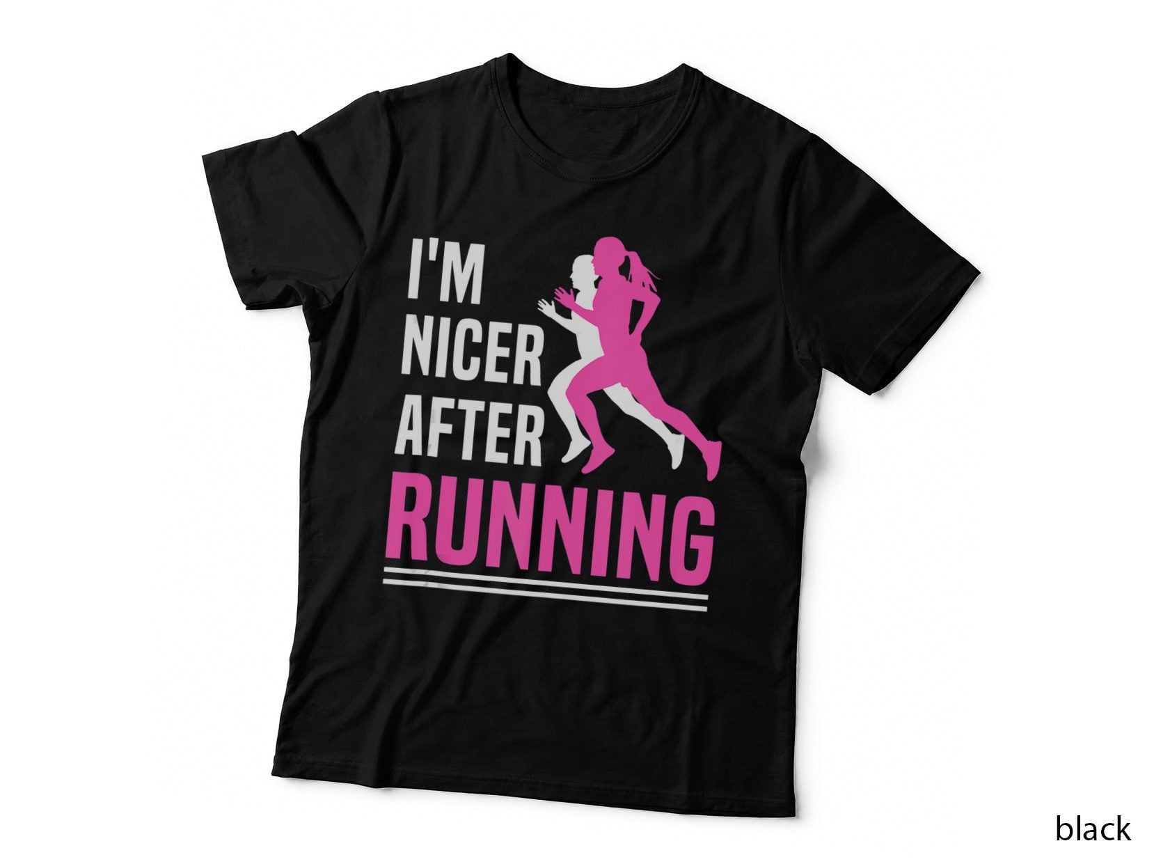 I'm Nicer After Running Funny Runner Running Lover Top T-Shirt
