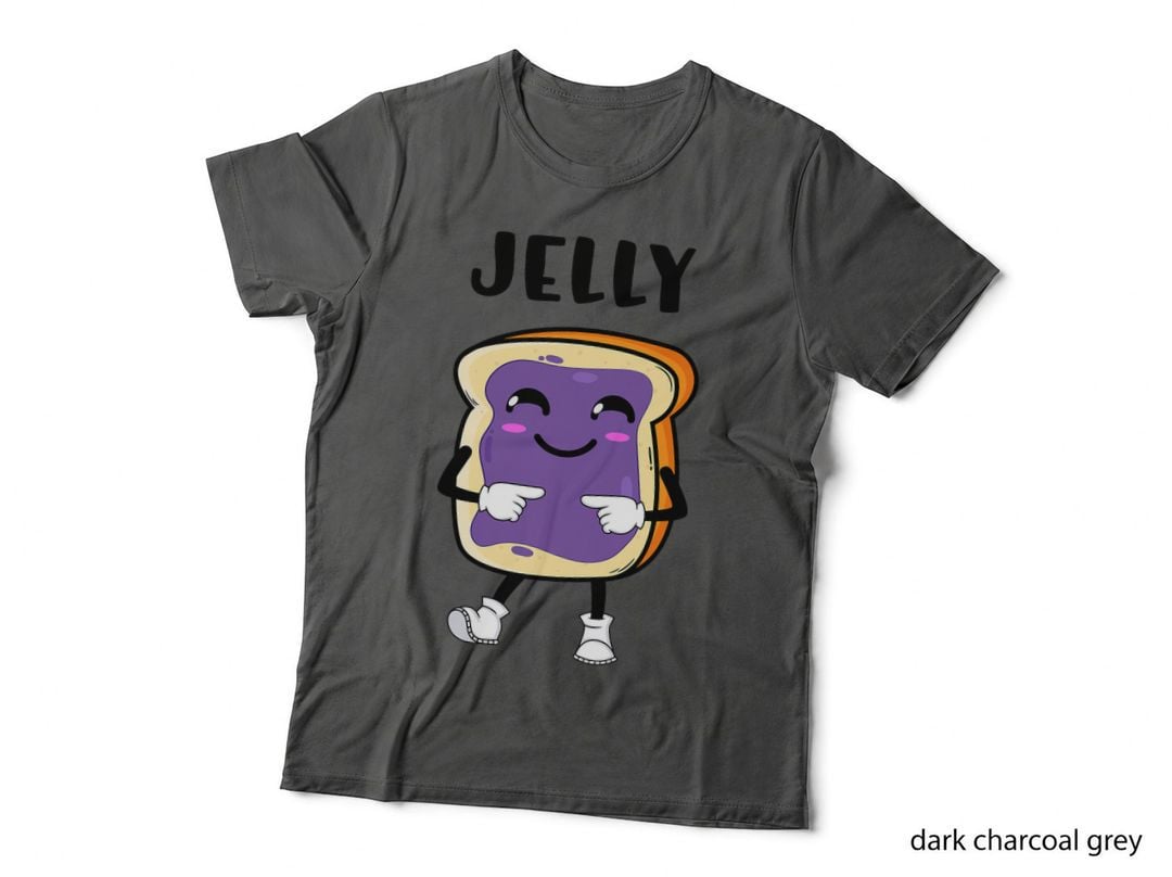 Jelly & Peanut Butter Matching Couple & Bestie Funny Outfits T-Shirt