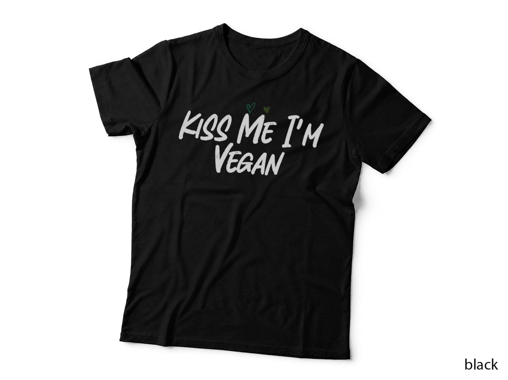 Kiss Me I'm Vegan Funny Graphic Slogan Joke T-Shirt