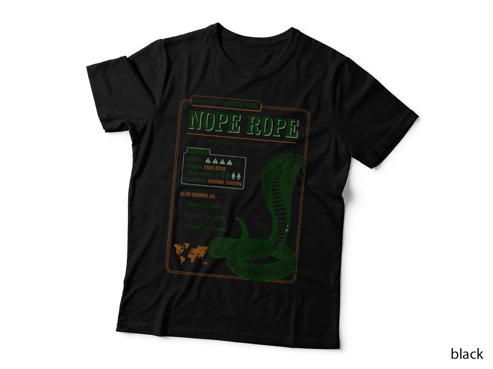 Know Your Nope Rope (AKA Snake) Funny Snake T-Shirt, Humor T-Shirt