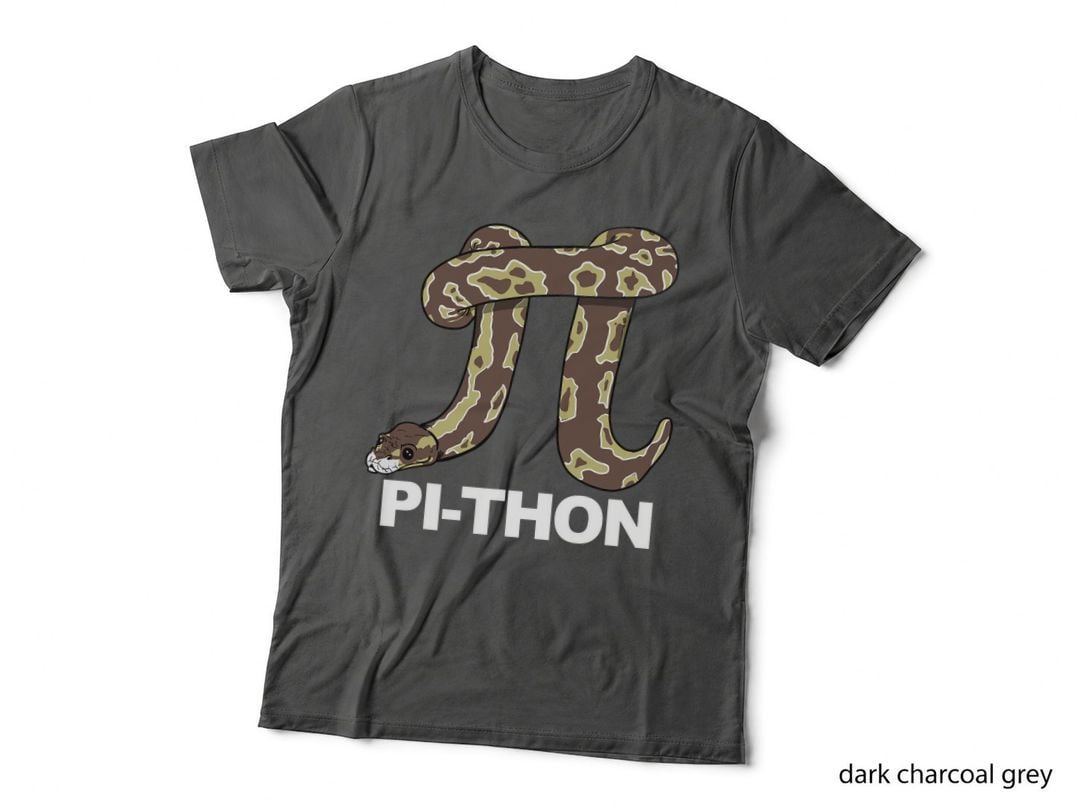 Pi-Thon Funny Pi Day Python Snake Pi-Thon T-Shirt