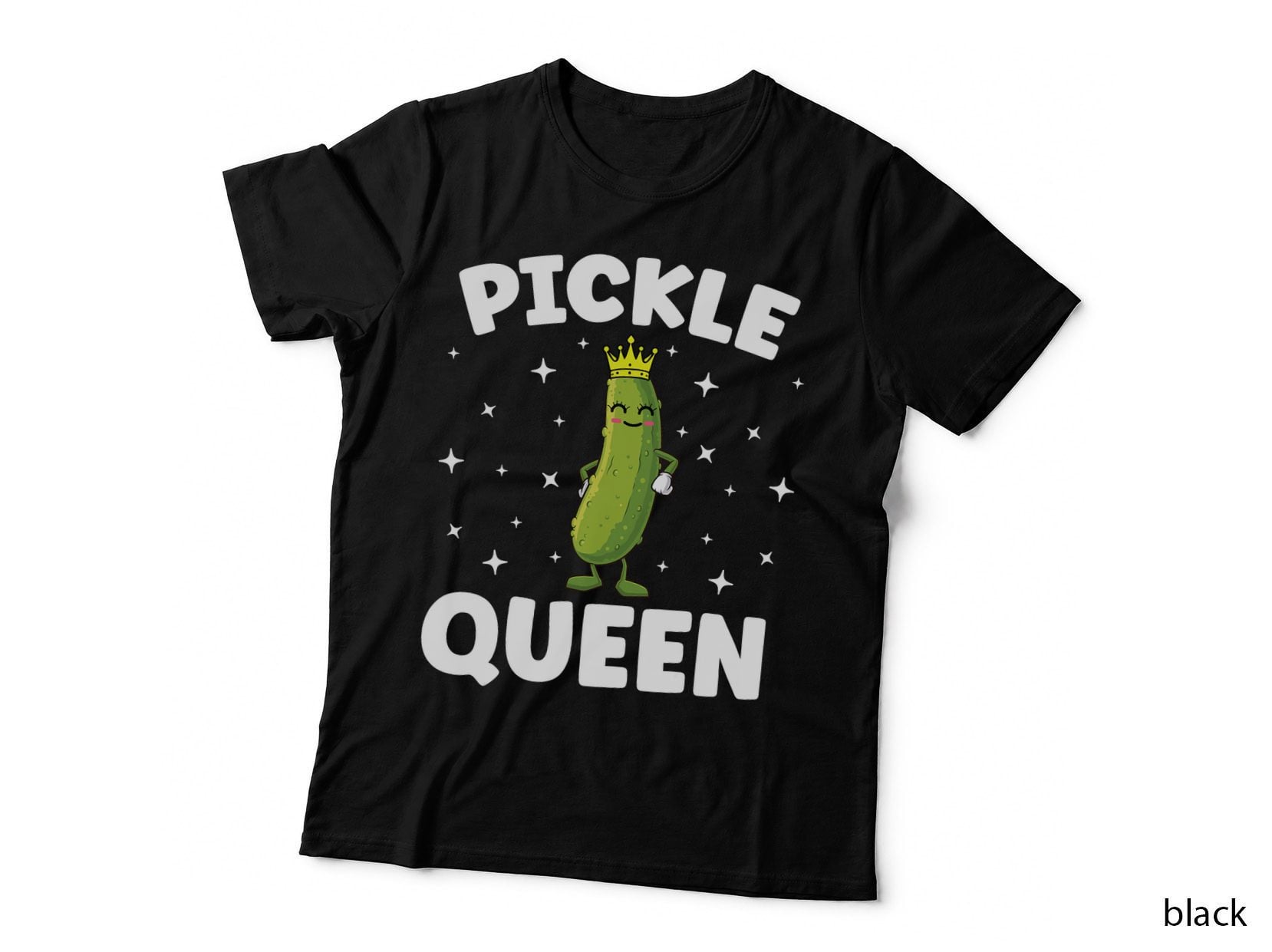 Pickle Queen Funny Pickles Lover Cucumber Vegan Pickle T-Shirt