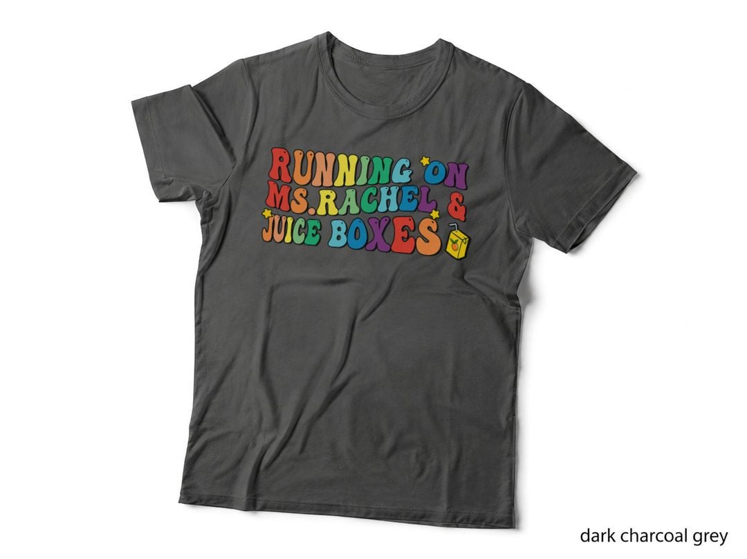 Running on Ms Rachel and Juice Boxes Funny Kid T-Shirt