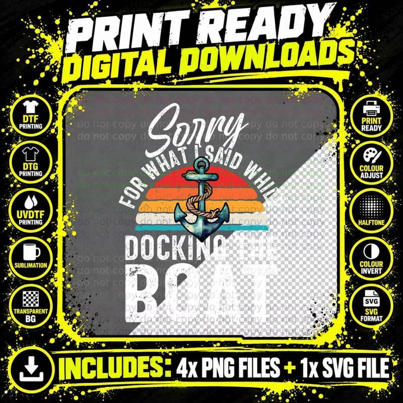 Sailing Humor, Boat Captain, Sailor T-Shirt Png SVG Digital Bundle