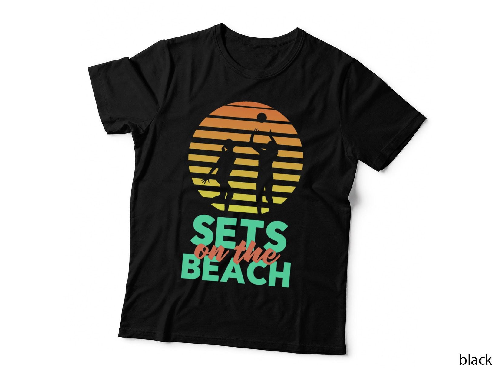 Sets on the Beach Funny Volleyball Team T-Shirt