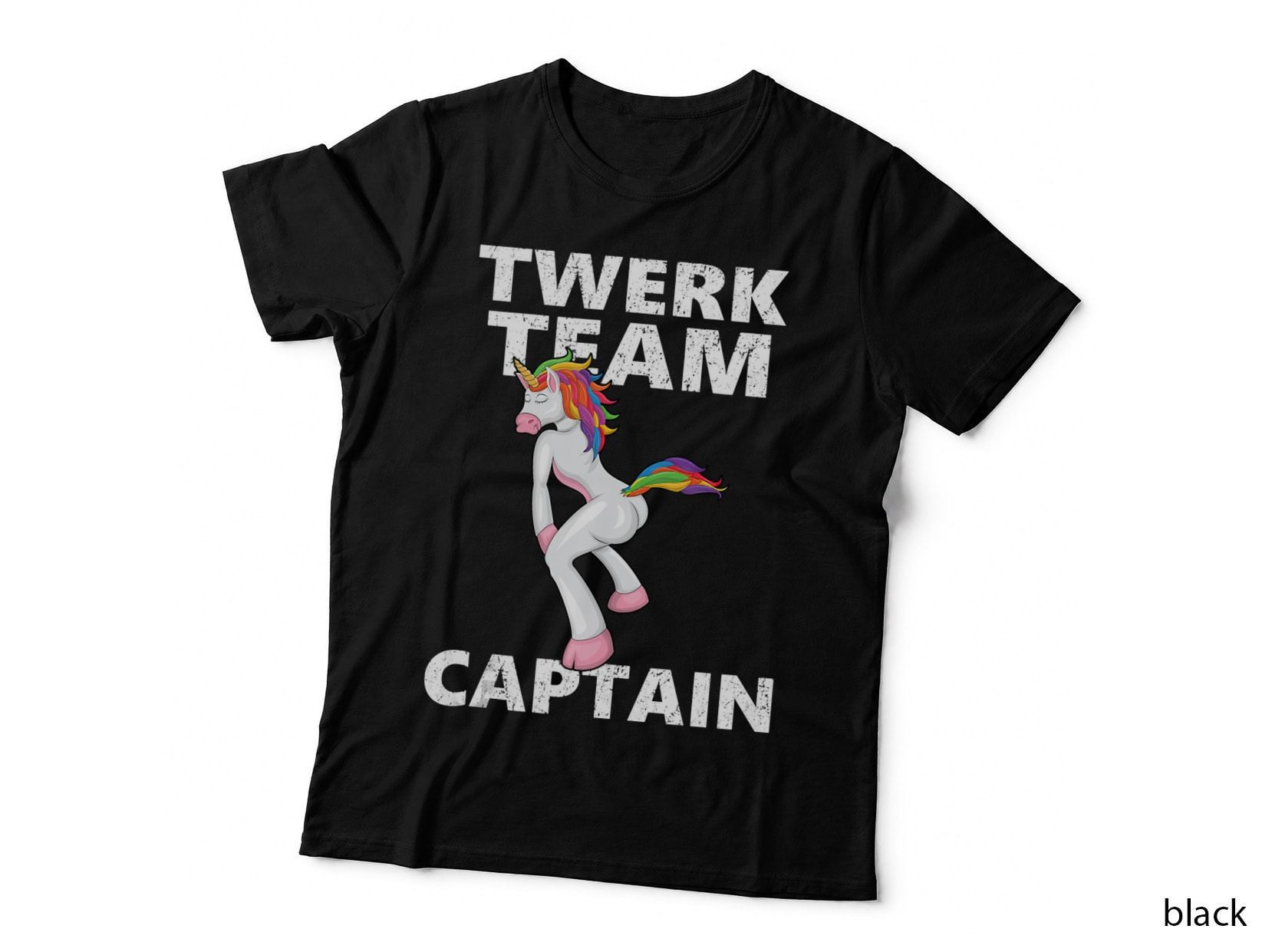 Twerk Team Captain Shirt, Funny Unicorn T-Shirt, Humor Graphic T-Shirt