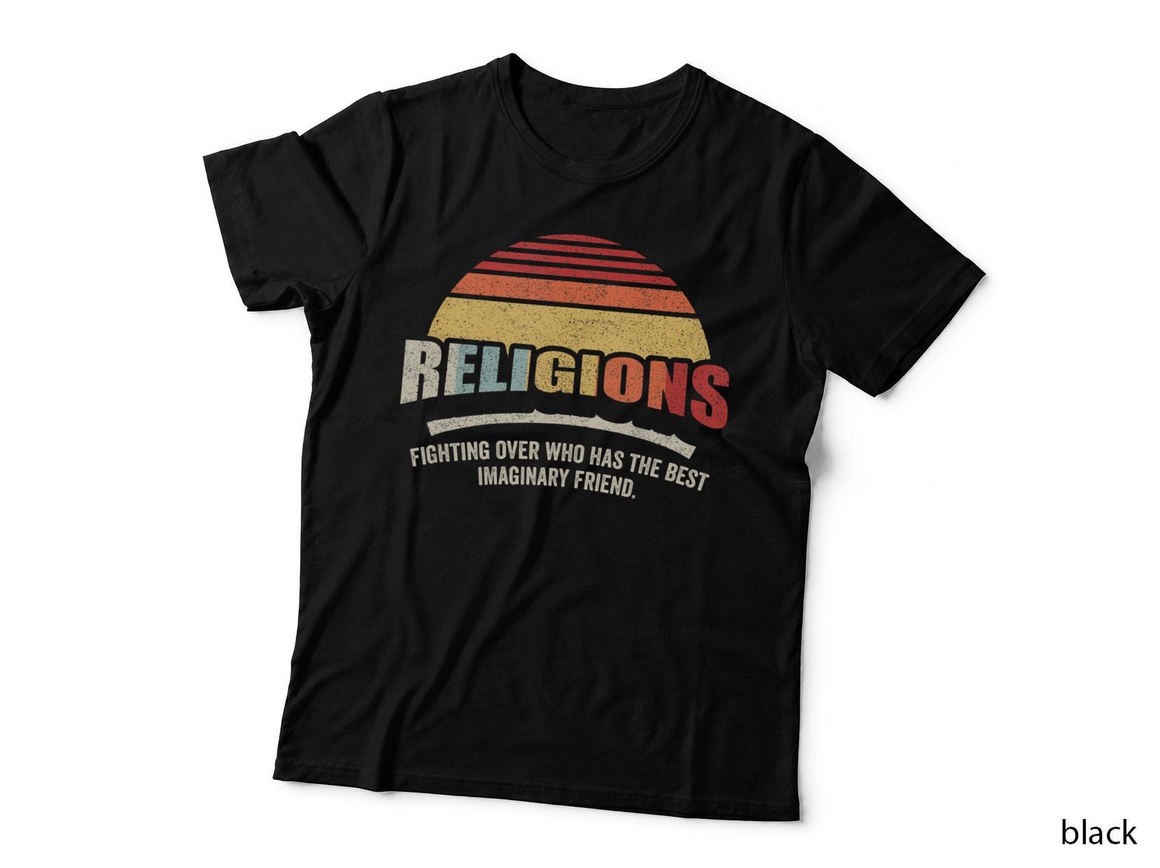 Vintage Retro Religions Sarcastic Def for Atheist Science Top T-Shirt