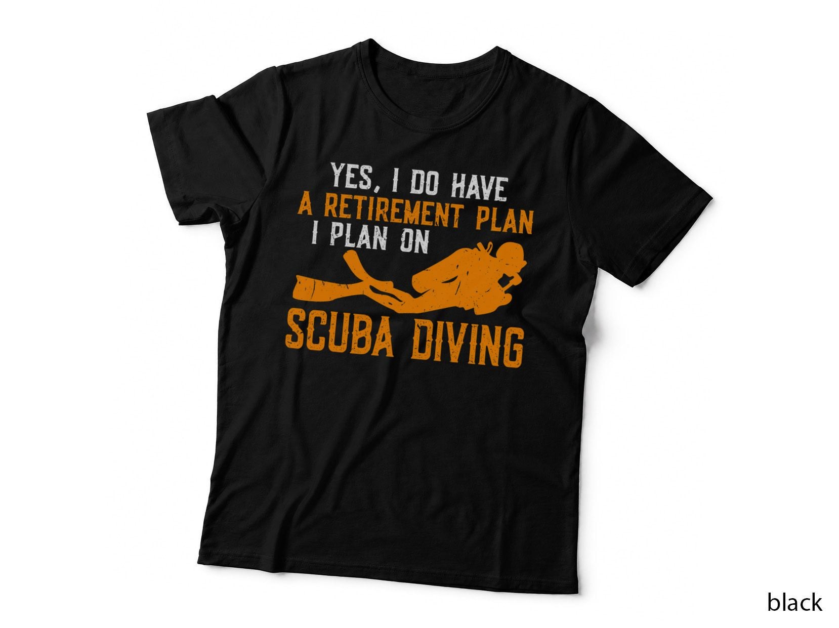 Vintage Scuba Diving Funny Scuba Diver Gift Freediving T-Shirt