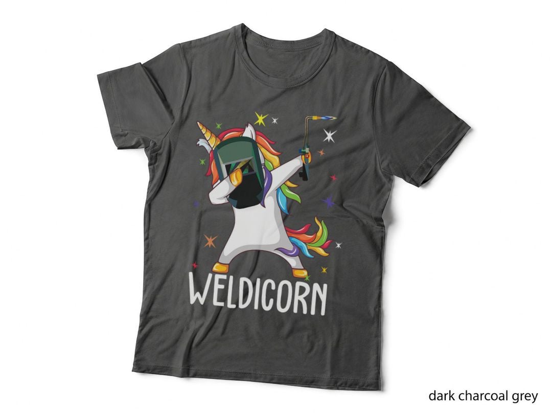 Weldicorn Funny Welder Unicorn Dabbing T-Shirt
