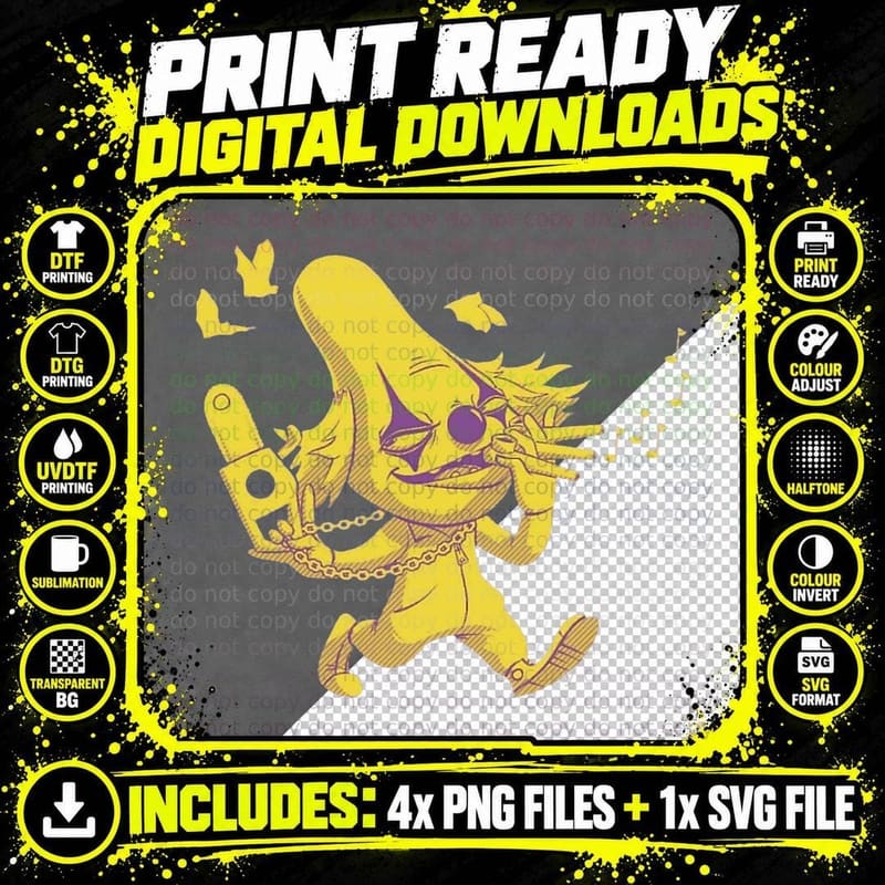 A Wild Clown Appears T-Shirt Png SVG Digital Bundle