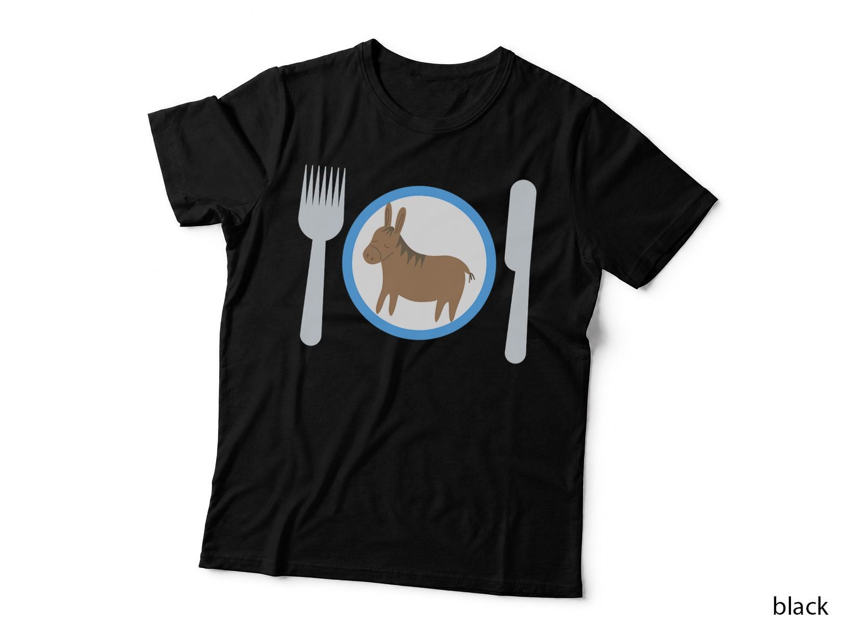 Ass Eater I Eat Ass Donkey Plate Joke T-Shirt